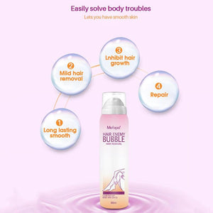 Painless Hair Removal Cream Spray Away Depilatory Bubble Wax Body Bikini Legs Hair Remover Foam Mousse in Spray Bottle Dropship